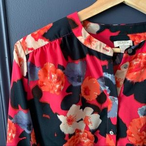 ☄️HOST PICK ☄️J Crew Factory Floral Popover Blouse